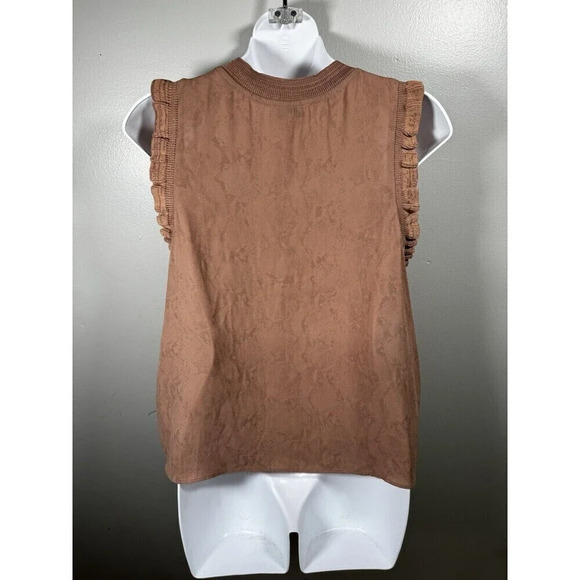 Anthropologie Current Air Sleeveless Top Small Mauve Color - Picture 4 of 9